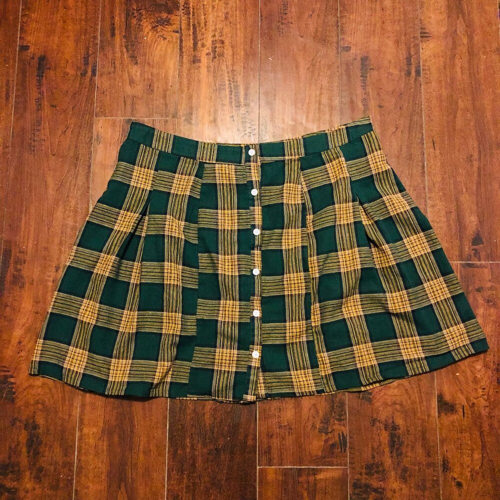 PLAID GRUNGE SKIRT
